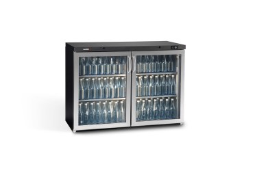 Kitma 44.8 Cu.Ft Sliding Glass 2 Door Merchandiser Refrigerator 38°F Commercial Display Beverage Cooler with LED Lighting 33°F 